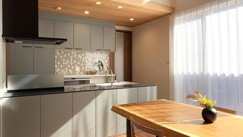 安水建設施工事例_吹き抜けのある平屋の住まい4