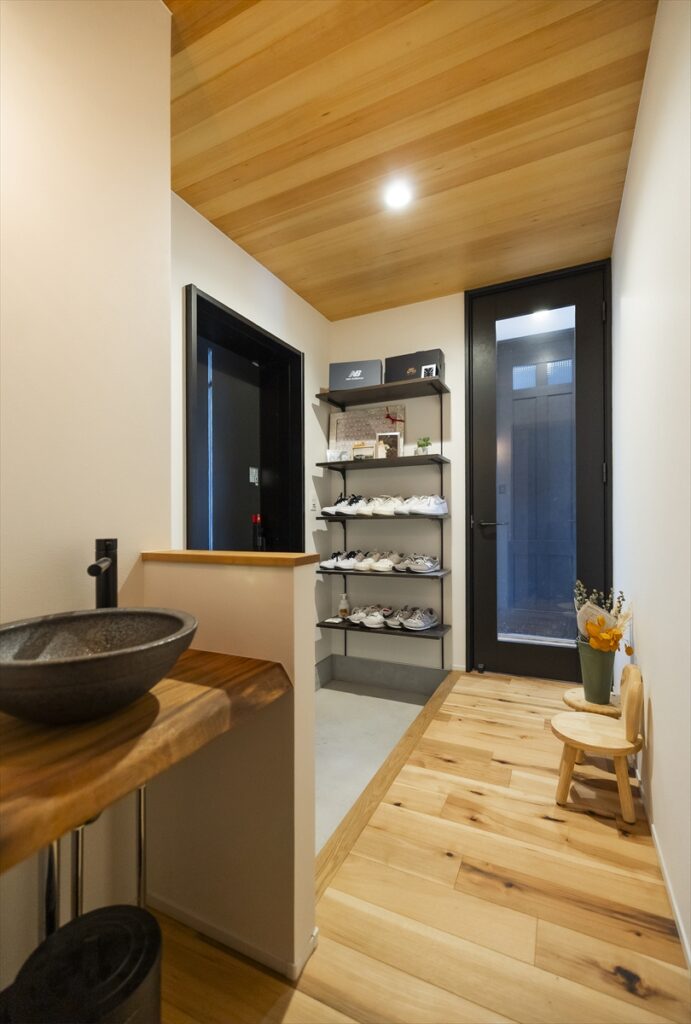 スキップフロア×土間のあるお家