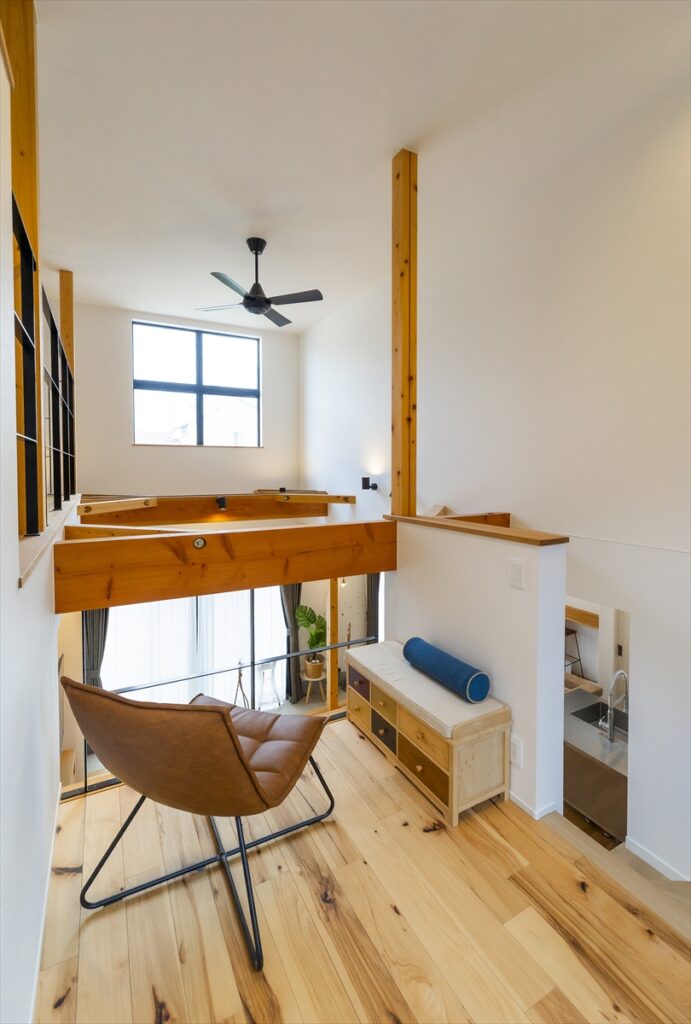 スキップフロア×土間のあるお家